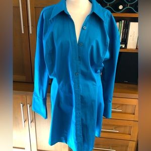 ZARA royal blue long shirt. Absolutely adorable. New condition. XL